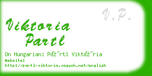 viktoria partl business card